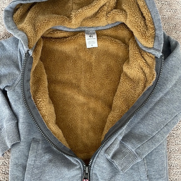 Cozy Gray Kids Hoodie - Picture 3 of 4